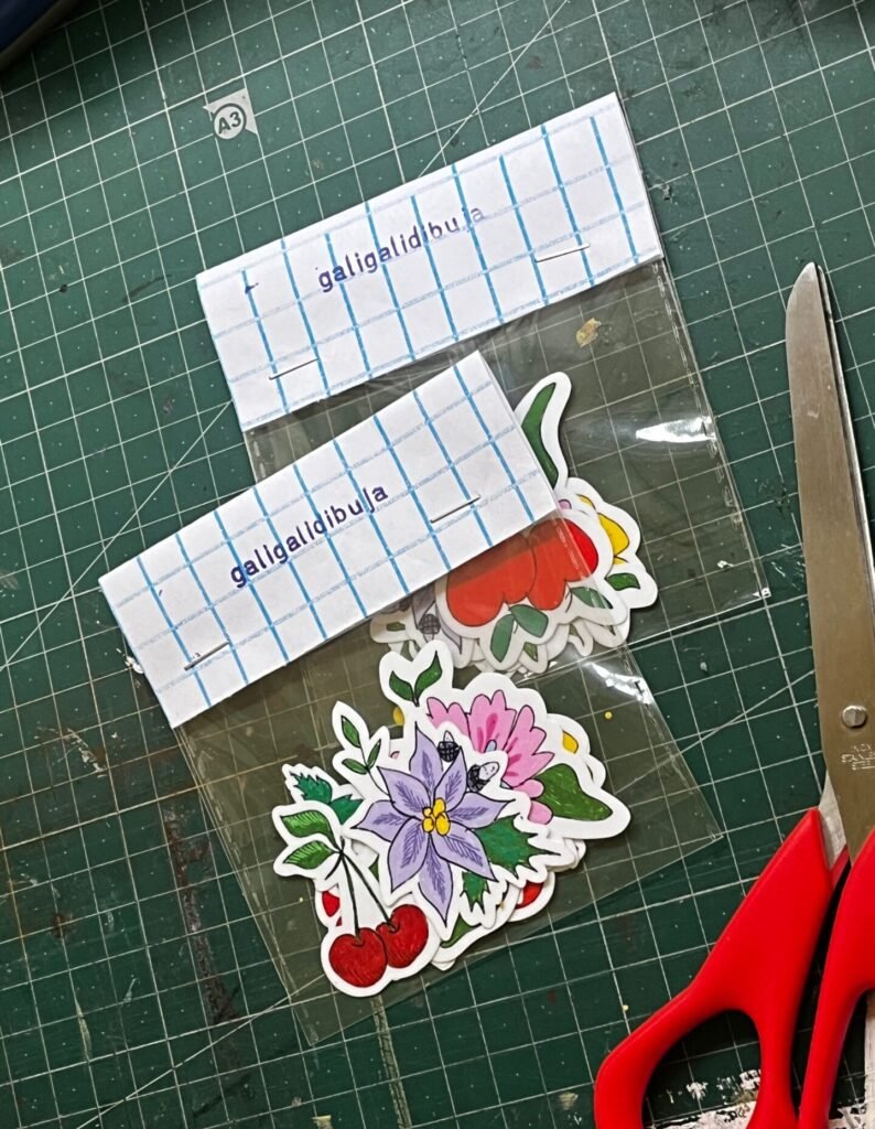 Set stickers flores mex